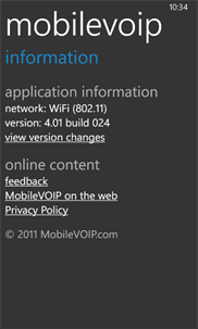 MobileVOIP screenshot 8