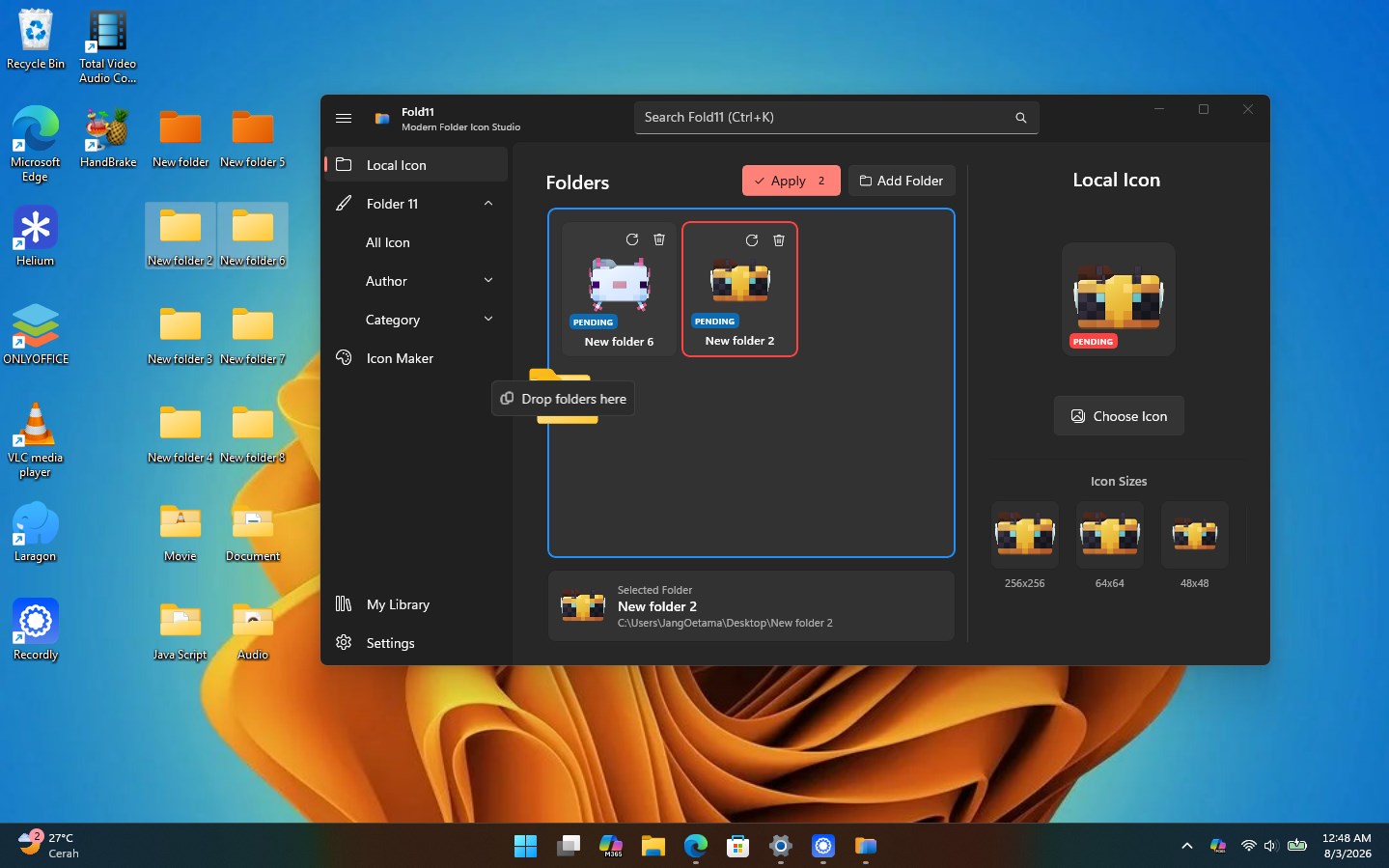 Fold11 - Folder Icon Maker screenshot
