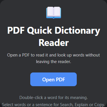 PDF Quick Dictionary Reader icon