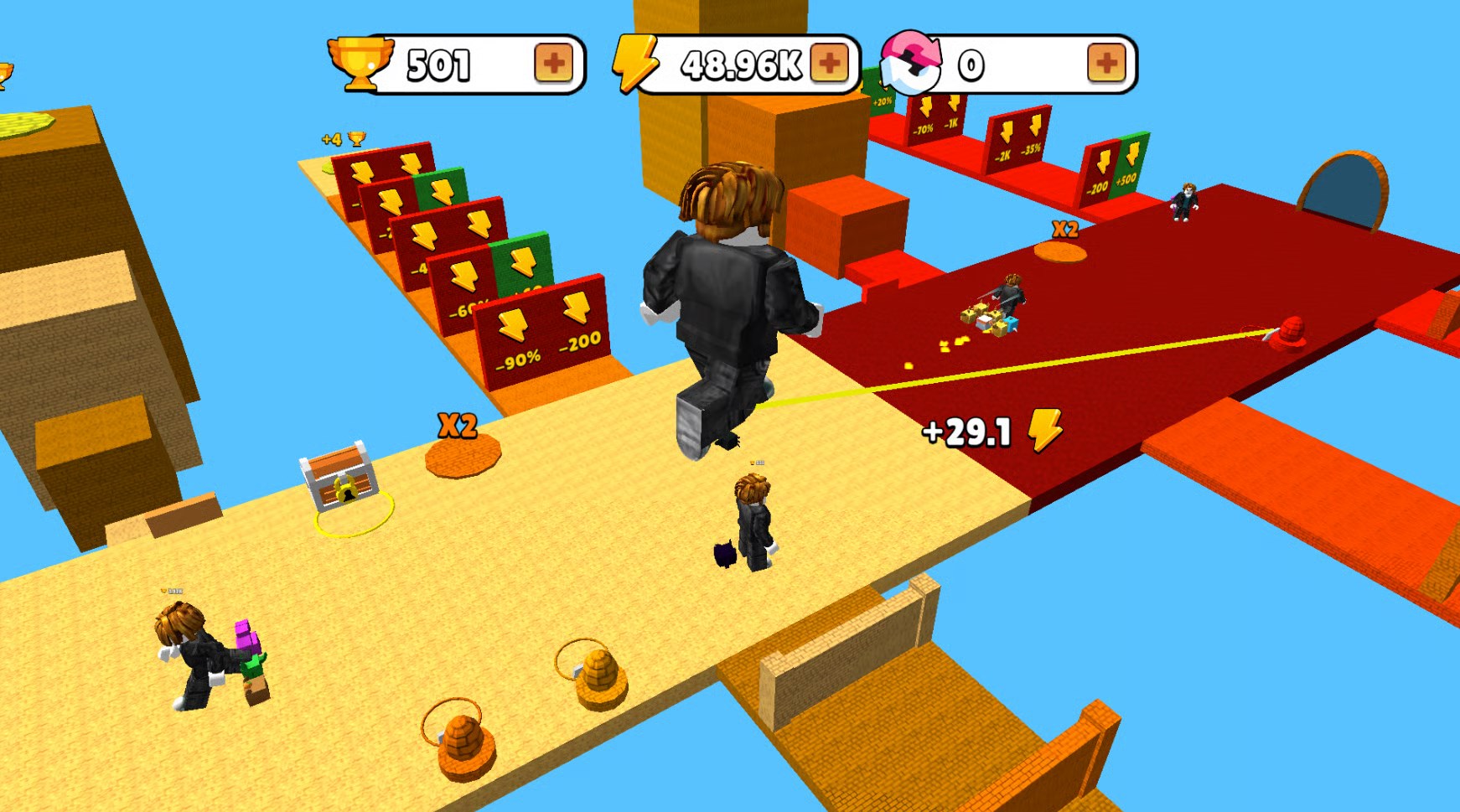 Obby: Click and Grow screenshot