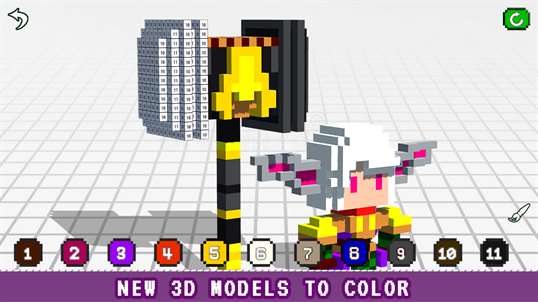 Adult Color by Number 3D - Voxel Coloring Book screenshot 3