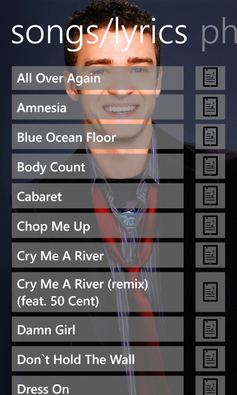 Get Justin Timberlake Music Microsoft Store