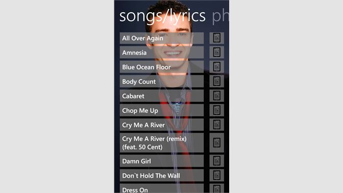 Get Justin Timberlake Music Microsoft Store