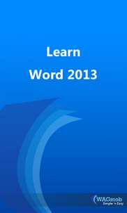 Learn Word 2013 screenshot 1