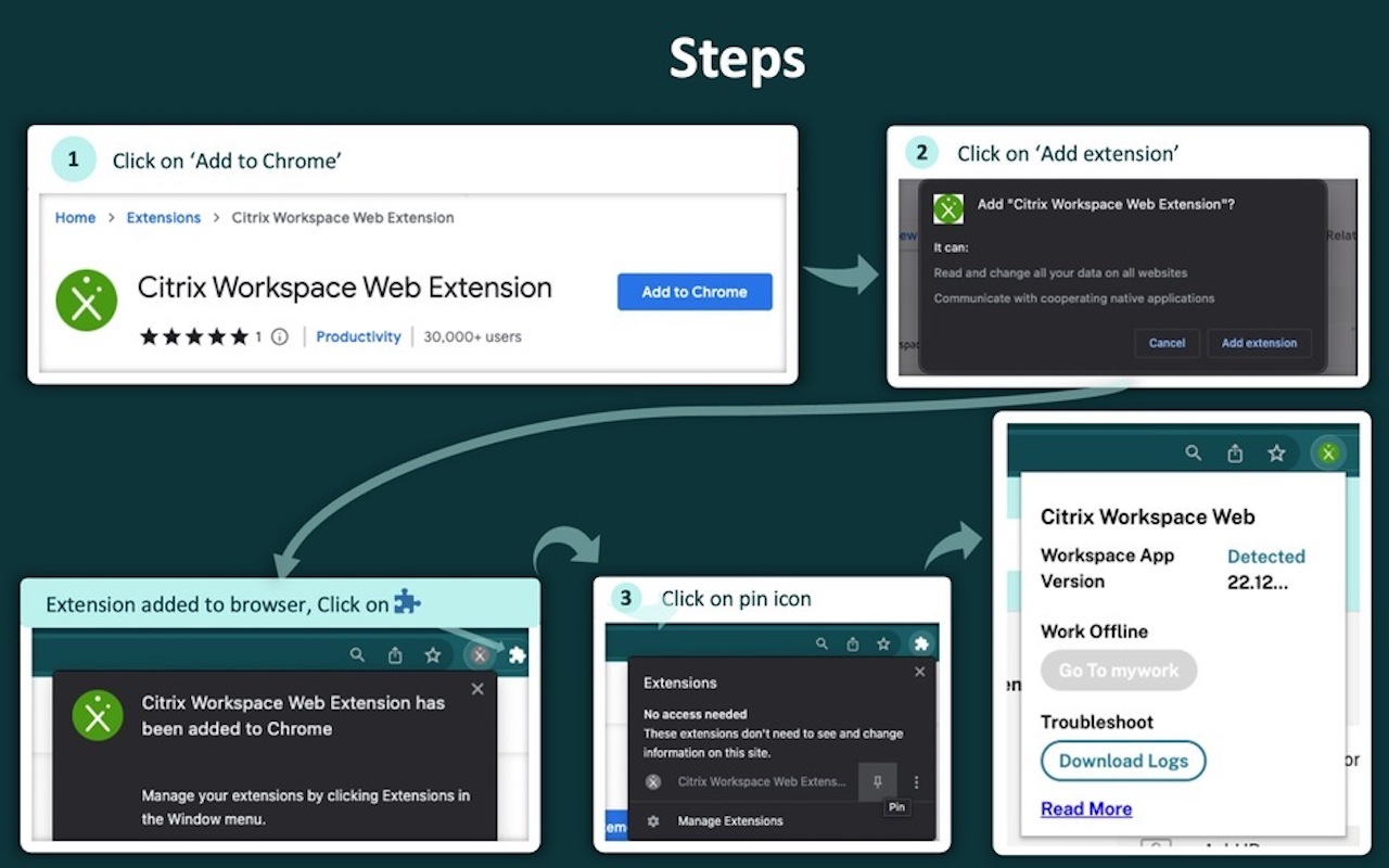 Citrix Workspace Web Extension