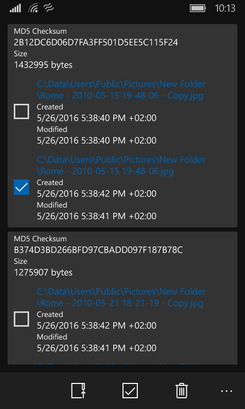 Deduplicator screenshot