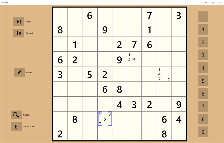 Sudoku by Tall Brian (Windows) بواسطة: Tall Brian Software