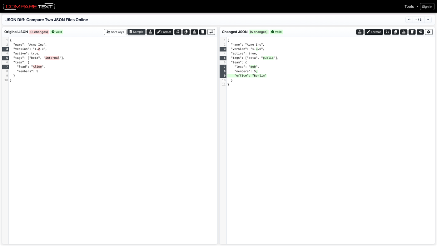 #2. CompareText.org (Windows) Od: khaja120