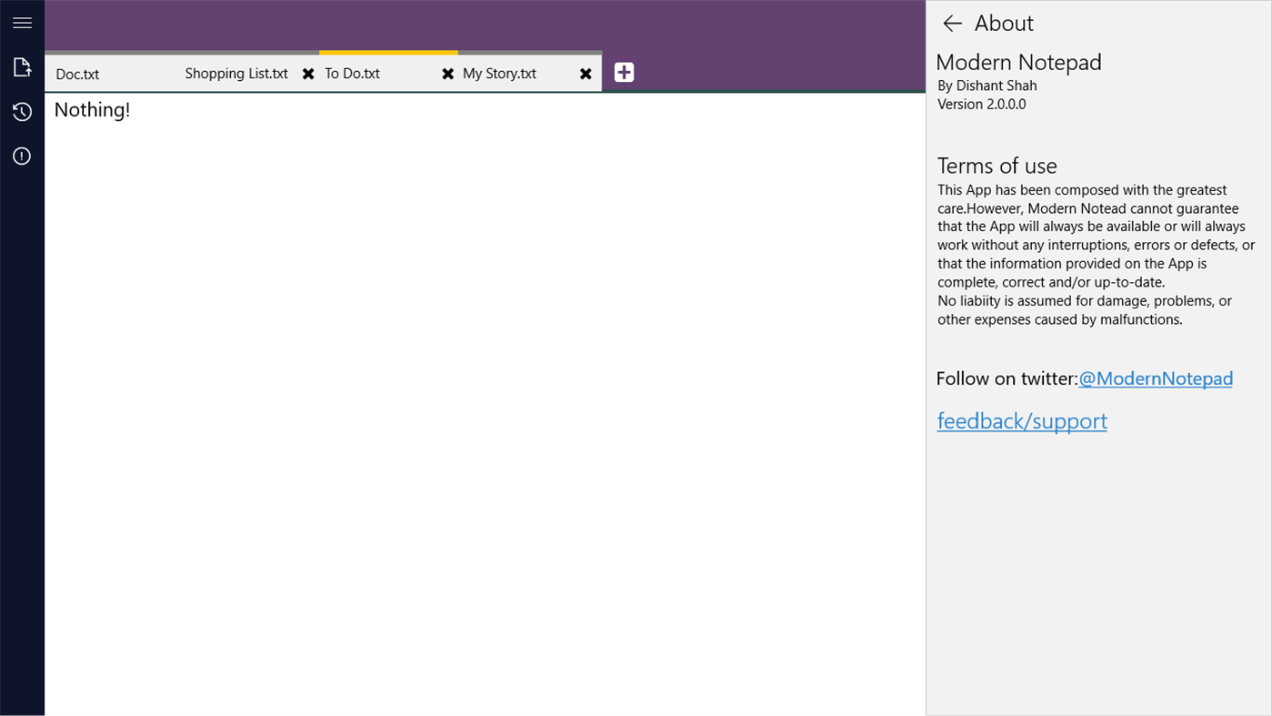 #9. Modern Notepad (Windows) 由: dishantshah