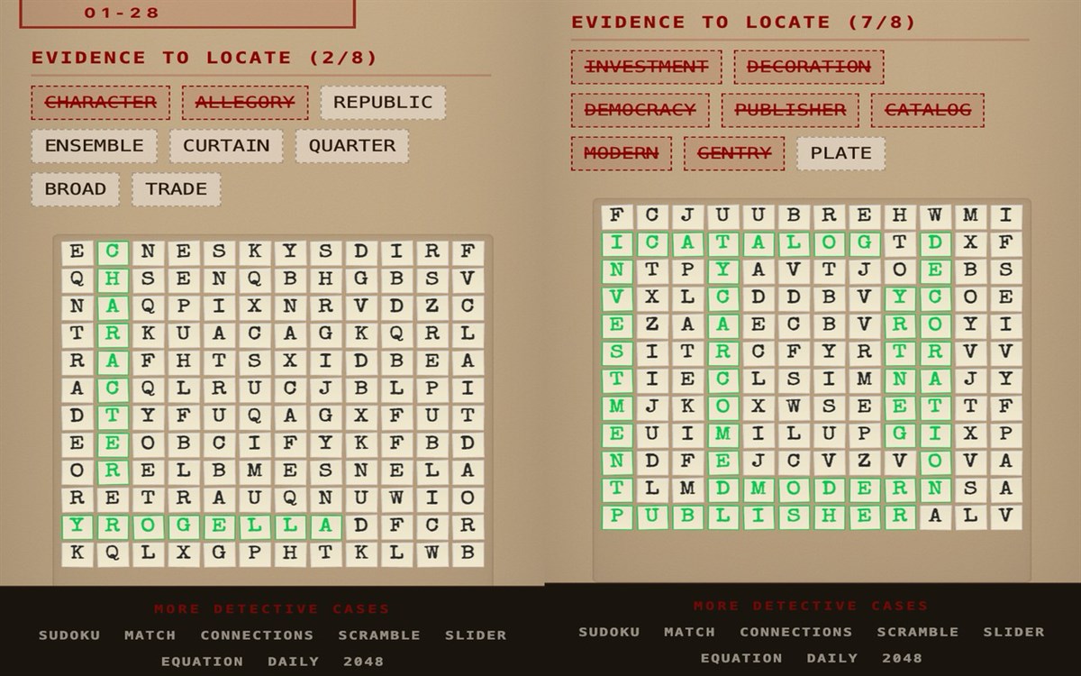 Detective Search — Find Hidden Clues