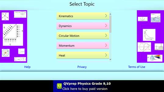 QVprep Lite Physics Grade 9 10 screenshot 1