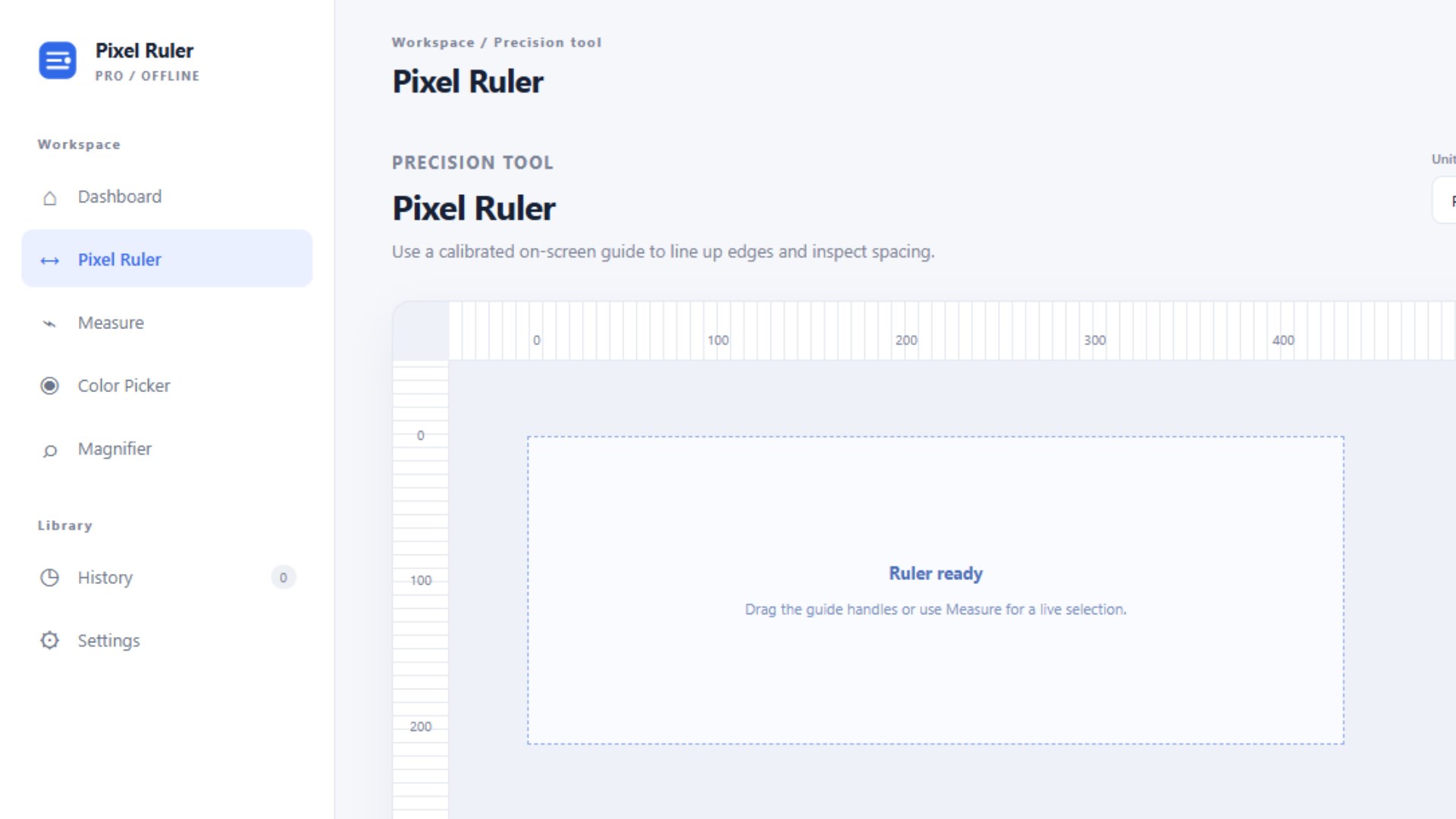 Pixel Ruler Pro screenshot