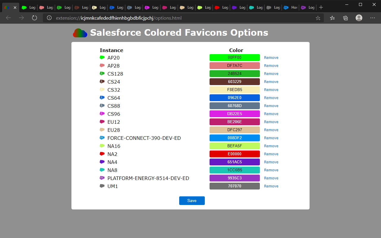 Salesforce Colored Favicons promo image