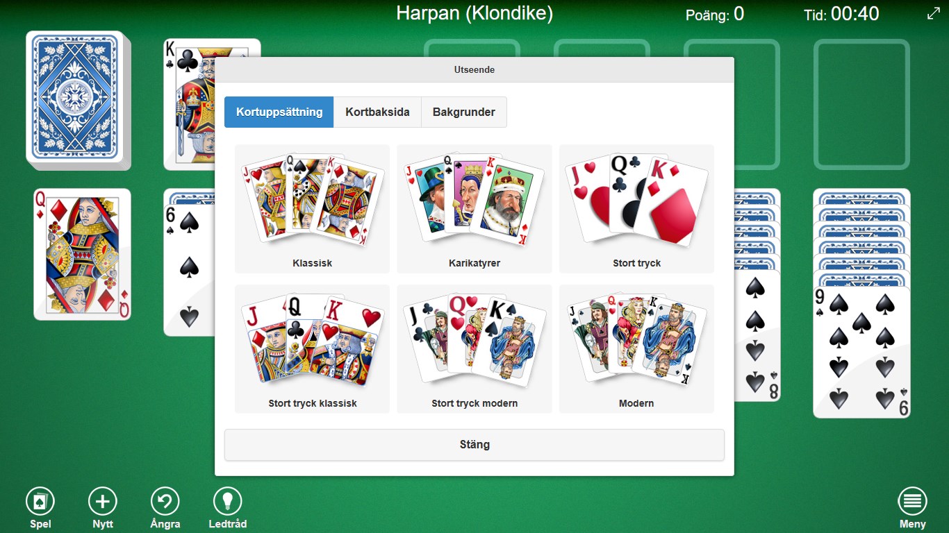 Många alternativ för att ändra spelets utseende