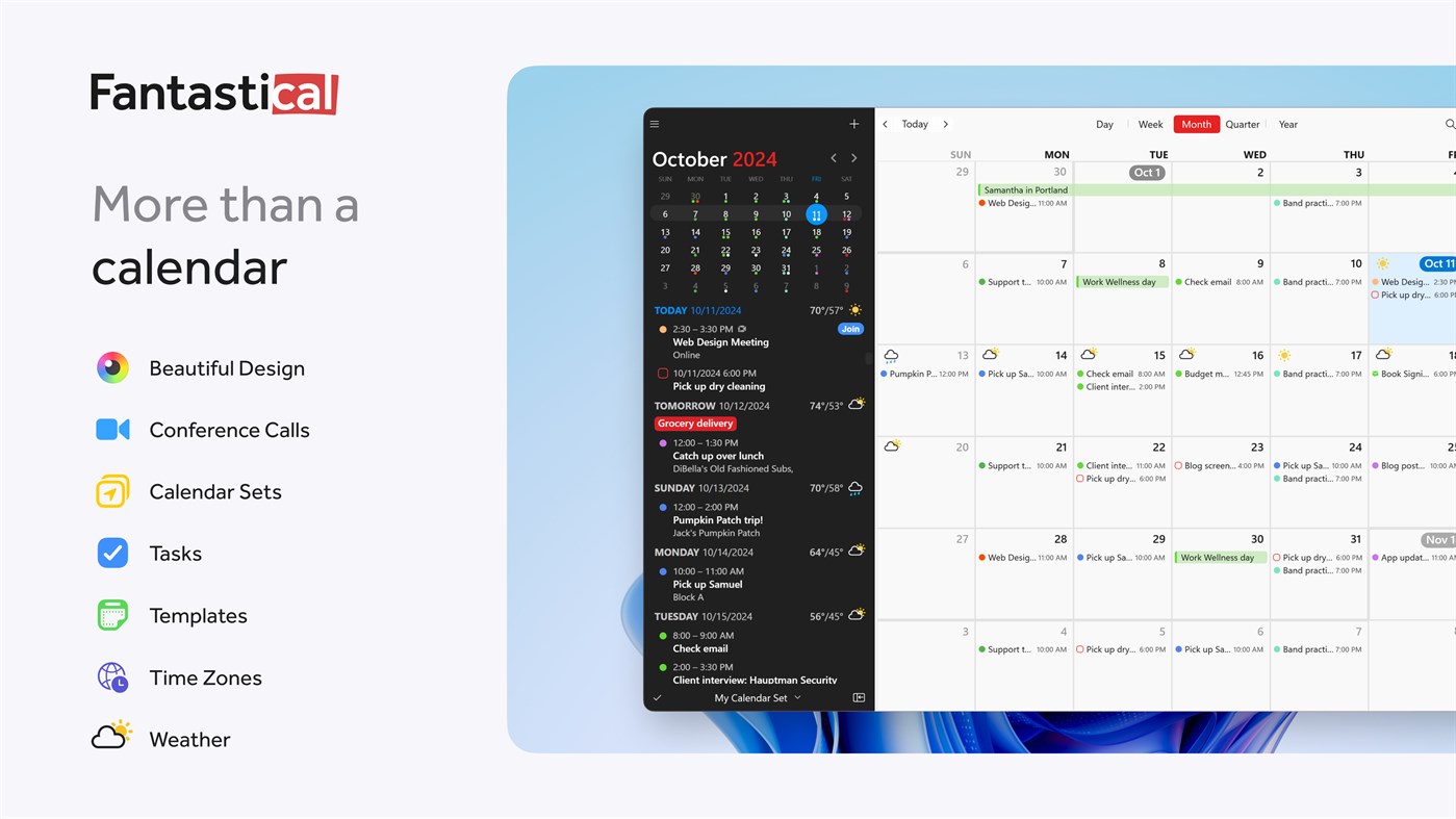 #1. Fantastical (Windows) 来自: Flexibits Inc.