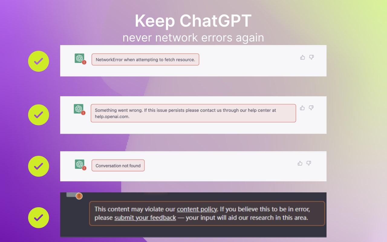 KeepChatGPT - Enable ChatGPT to chat smooth