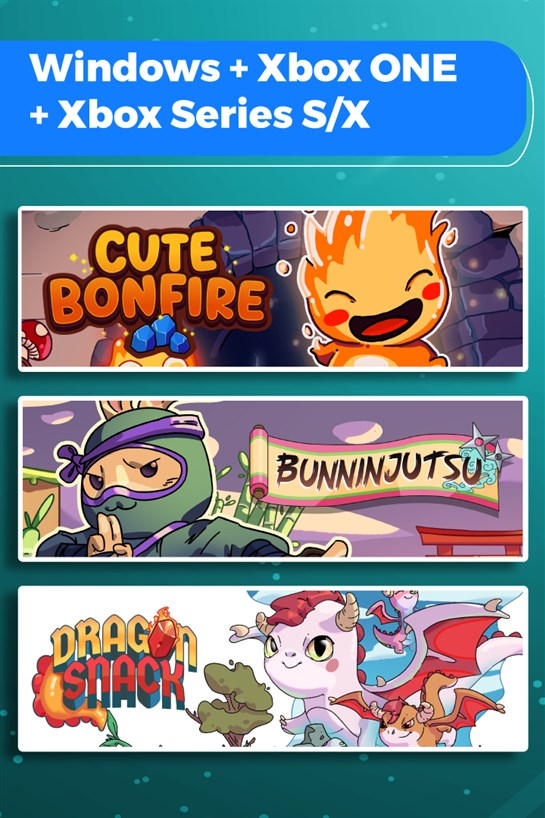 Cute Bonfire + Bunninjutsu + Dragon Snack (Bundle) kutu görüntüsü