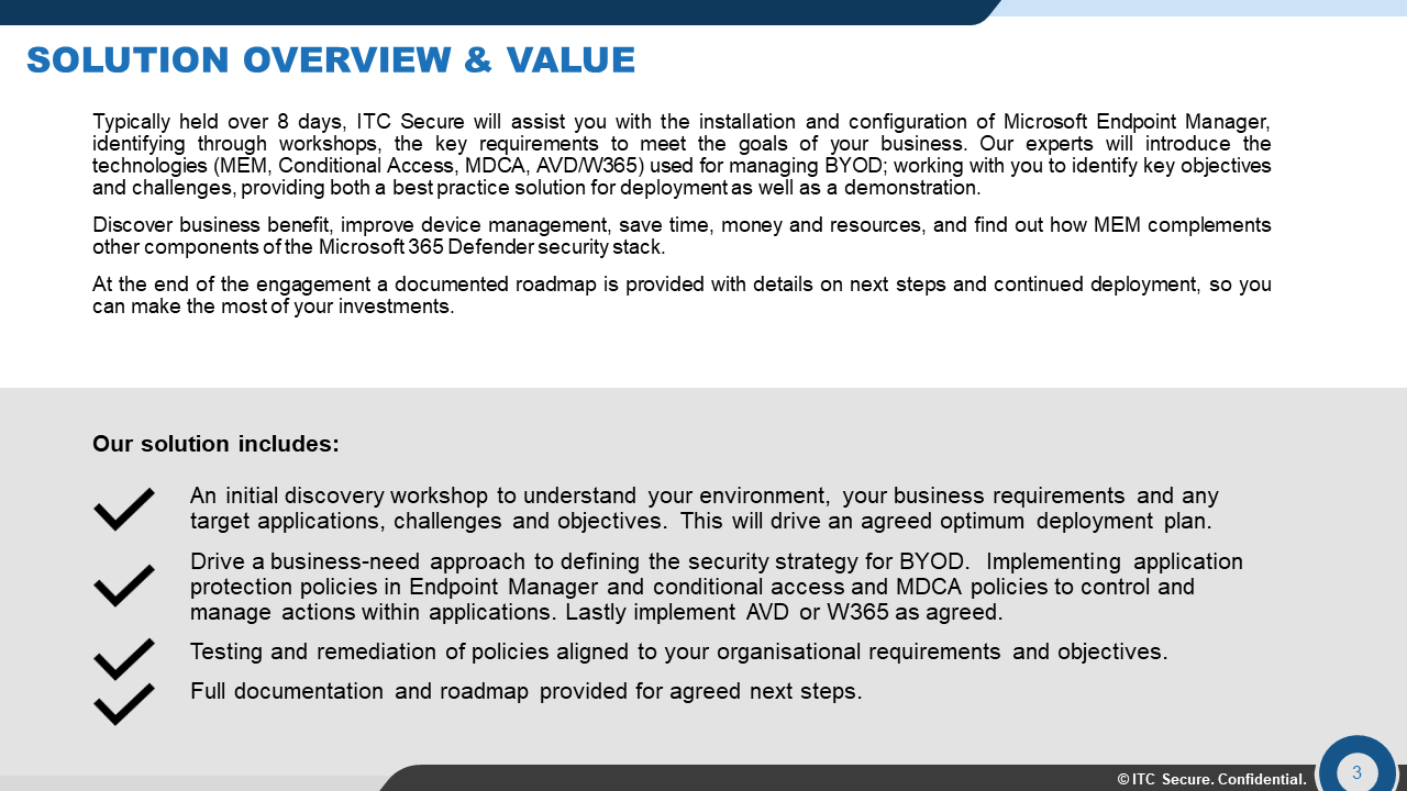 Snapshot 2 of BYOD Intune 1-Wk Accelerated Implementation