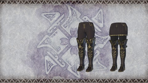 Peça de armadura em camadas de caçador "Botas de Andorinha"