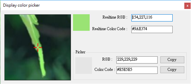 Display color picker - PC - (Windows)