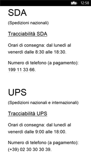 Traccia Pacco Italia screenshot 2