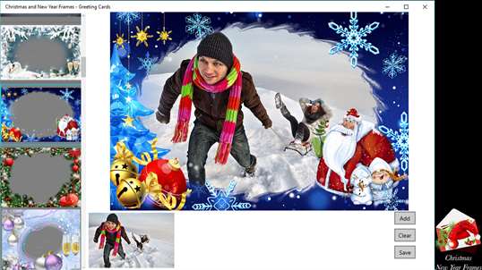 Christmas and New Year Frames - Greeting Cards screenshot 2