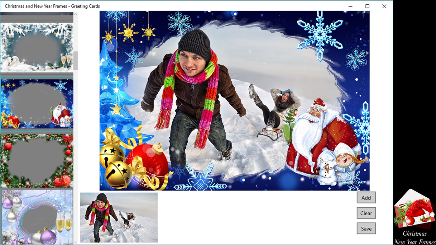 #2. Christmas and New Year Frames - Greeting Cards (Windows) By: BraveCloud