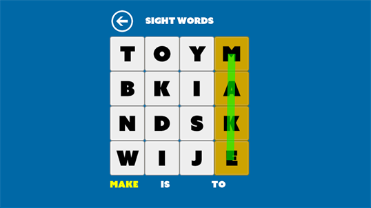 Sight Words - Word Search Game screenshot 3