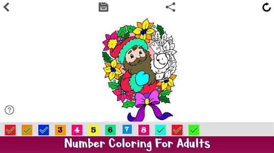 Christmas Color by Number - Adult Coloring Book screenshot 2