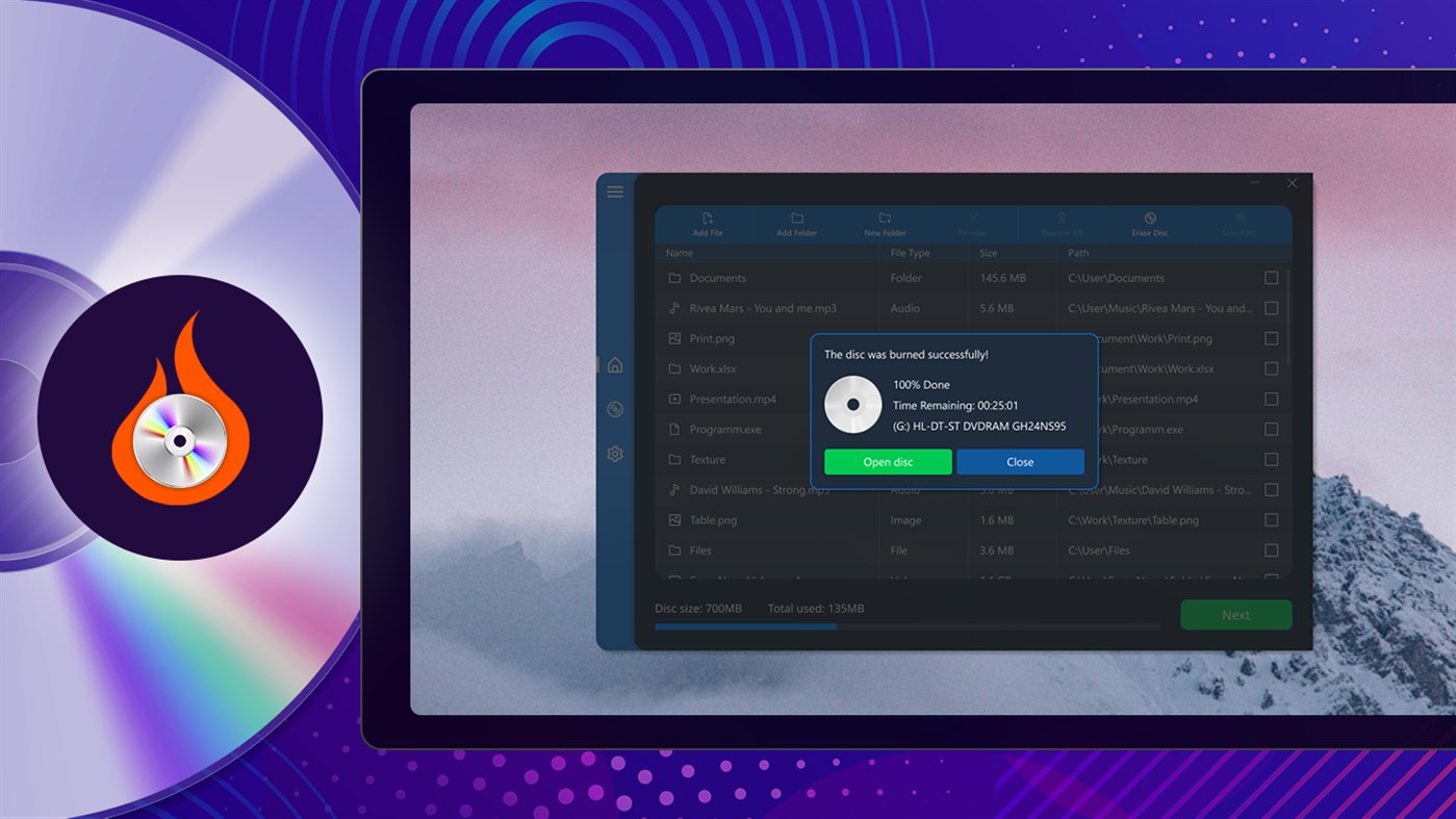 #5. Burn Disk CD DVD Blu-ray (Windows) 来自: Articent Group LLC