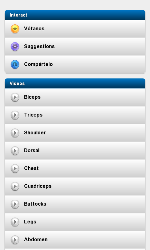 Captura de Pantalla 1 Gym routines windows