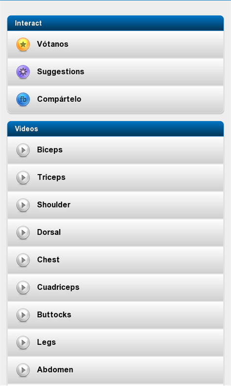 Gym routines Screenshots 1