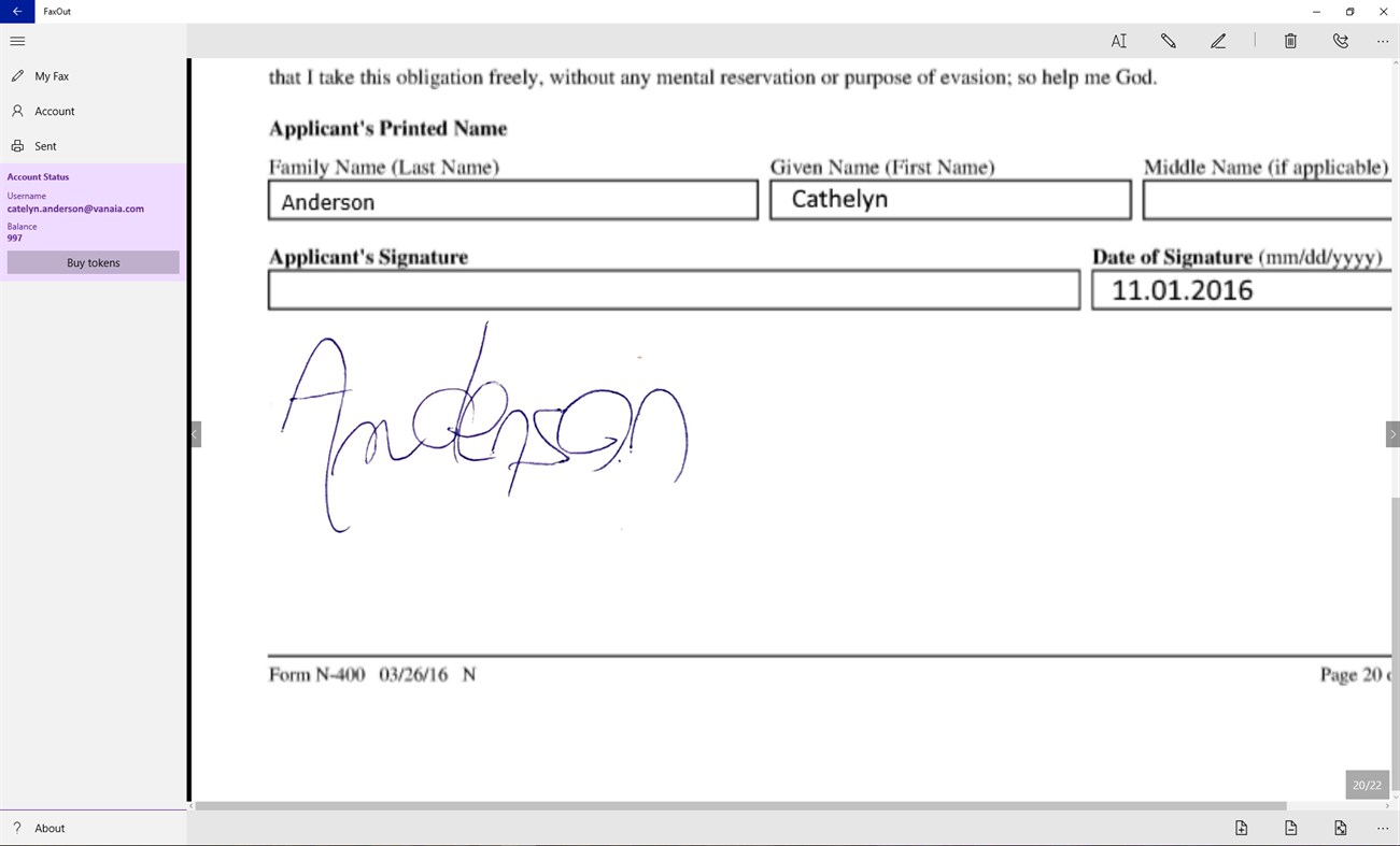 #5. Fax Out (Windows) Av: Vanaia LLC