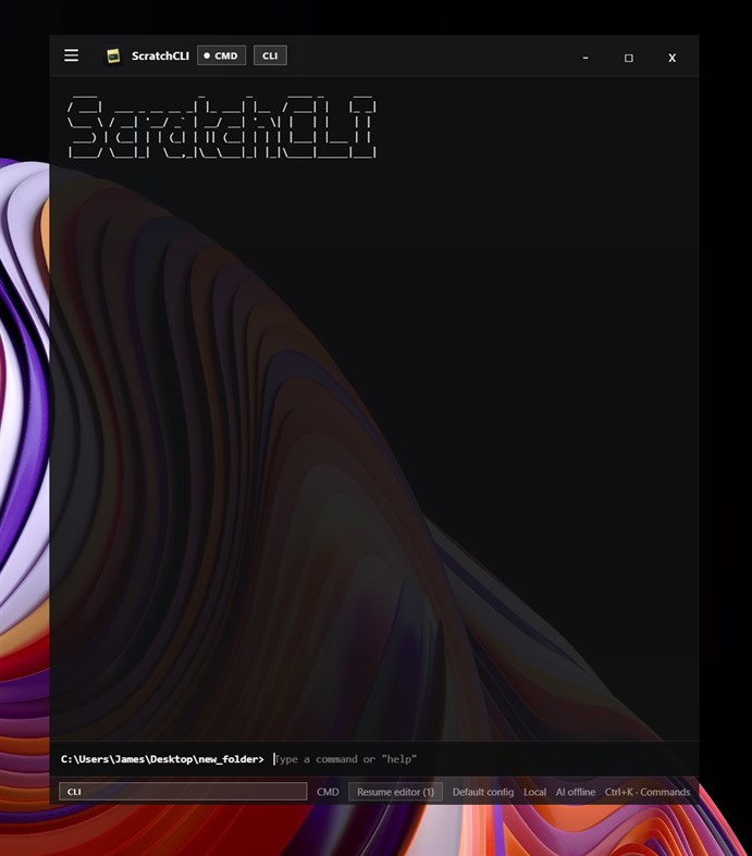 #1. ScratchCLI (Windows) Με: deadat18