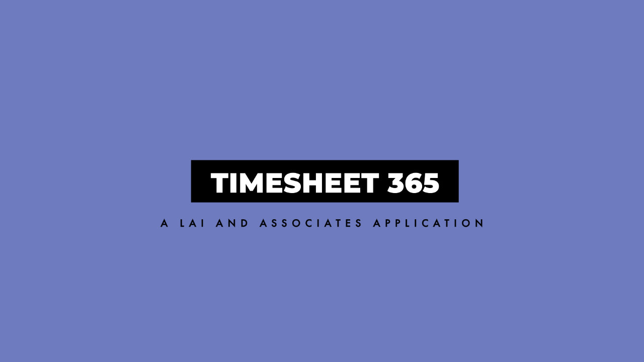 Snapshot 1 of Timesheet App