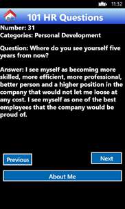 101 HR Interview Questions screenshot 4