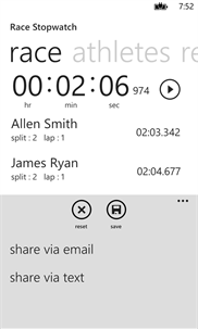 Stopwatch XC-Track screenshot 3