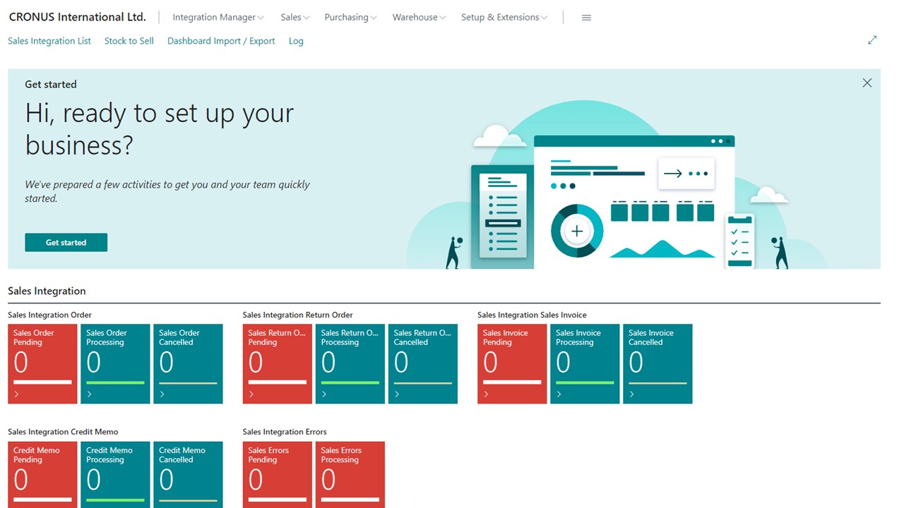 Snapshot 1 of Integration Manager WMS