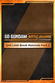 SD GUNDAM BATTLE ALLIANCE Unit Limit Break Materials Pack 1
