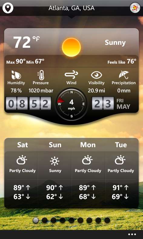 WeatherCast HD Screenshots 1