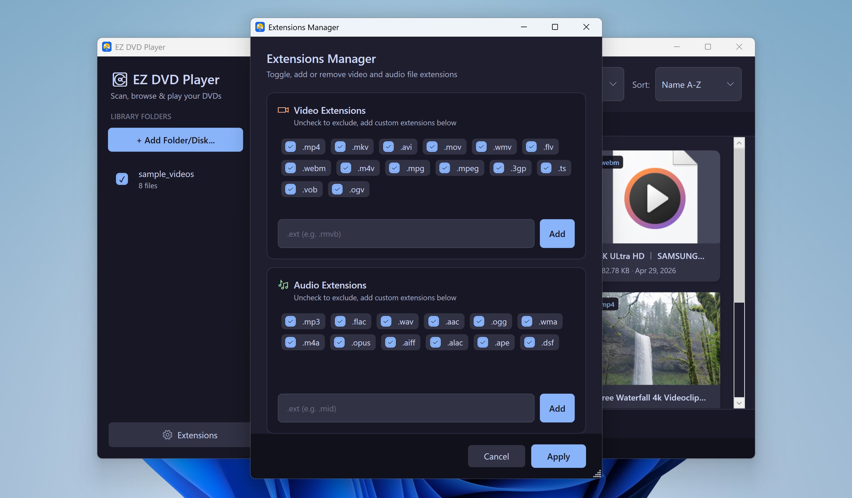 Ez Videos Player + DVD Support - Free download and install on
