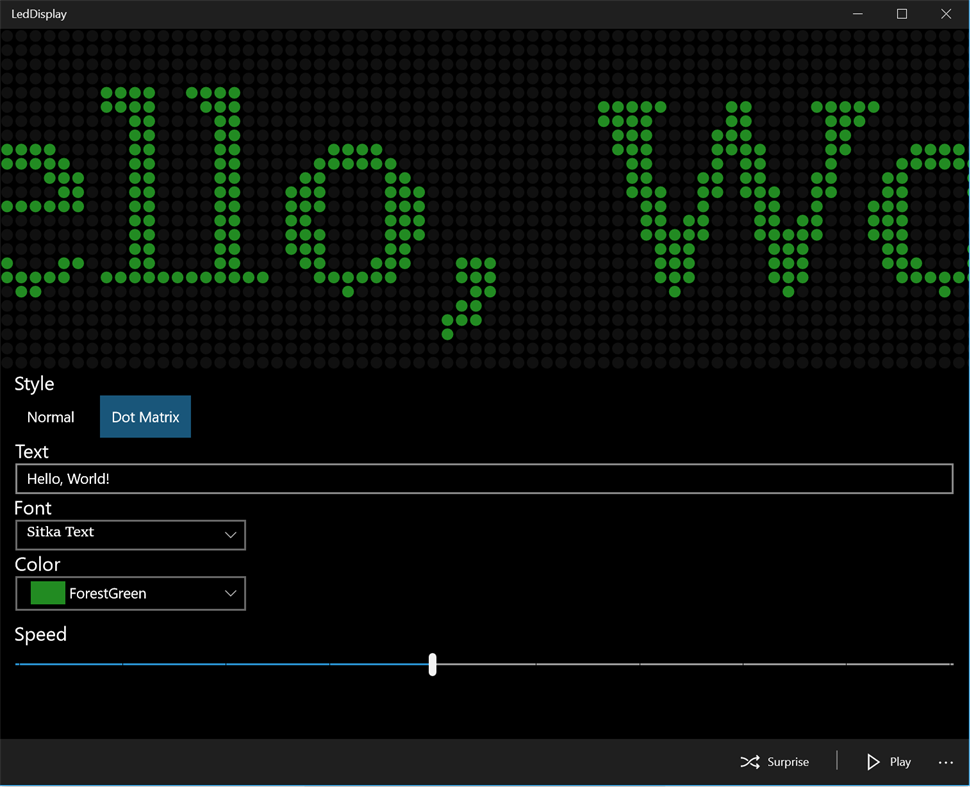 #1. Led Display (Windows) 由: Yang Shue
