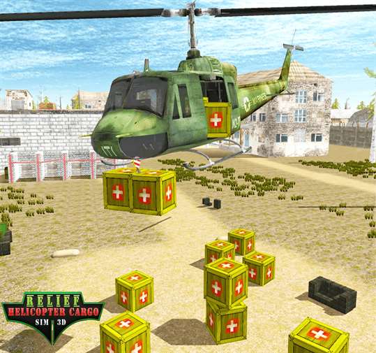 Relief Helicopter Cargo Sim 3D screenshot 5