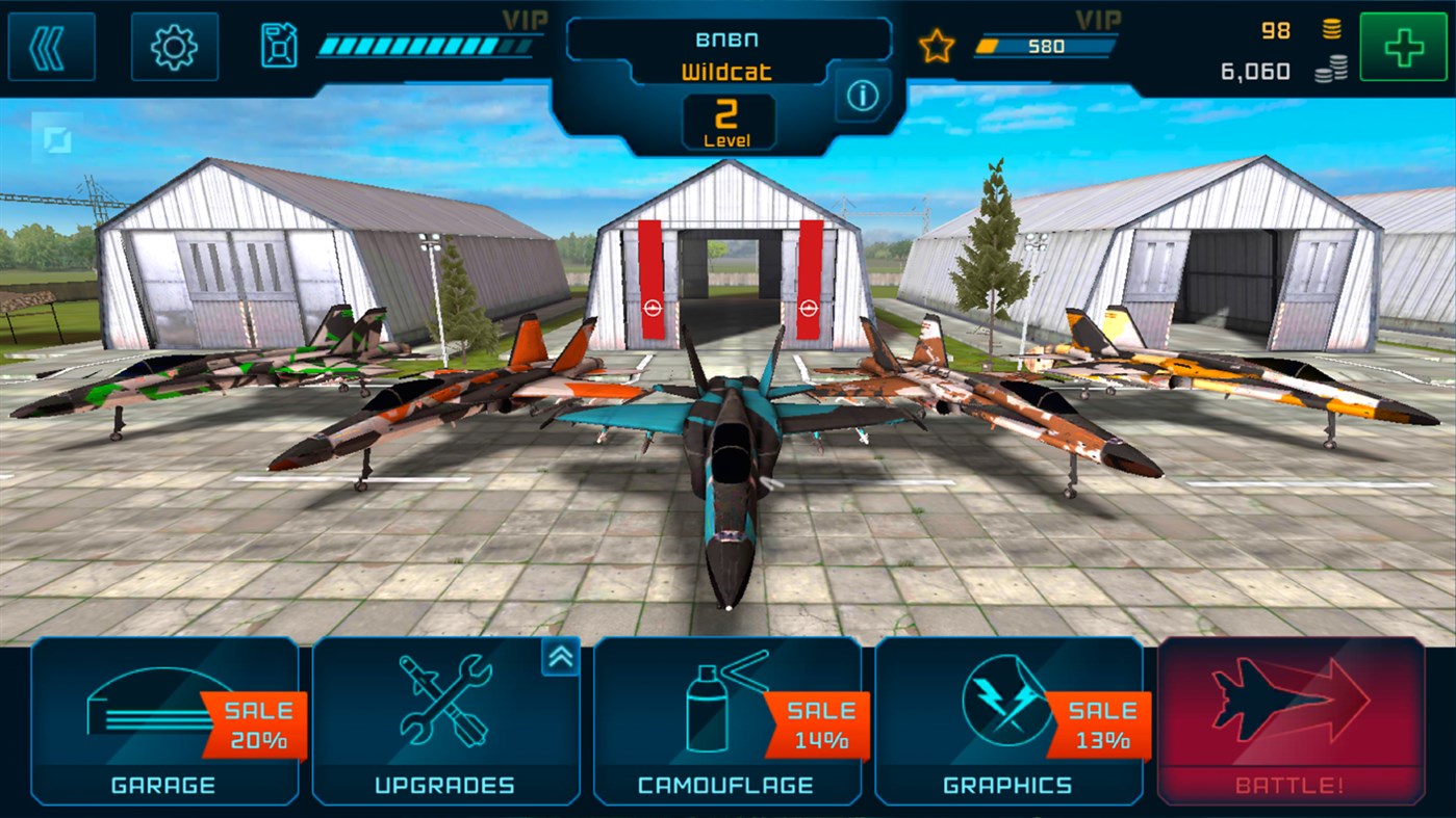 #1. Battle Warplanes: Fighter jet games (Windows) By: XDEVS LIMITED