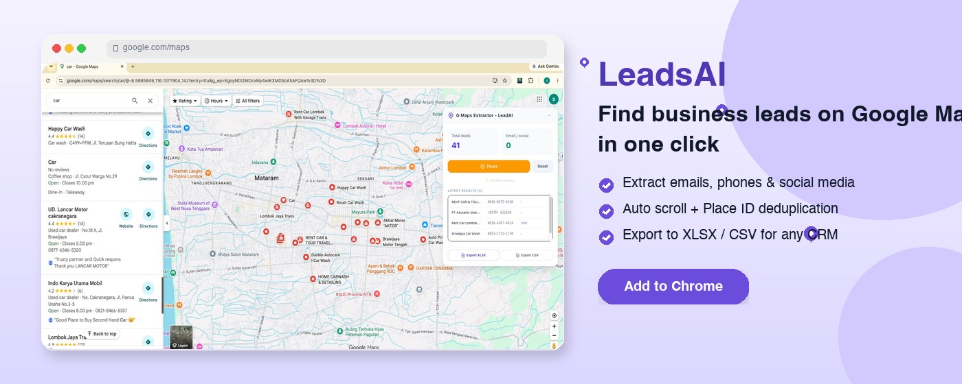G Maps Extractor - G Map Leads Finder - LeadAI