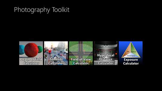 Photography Toolkit screenshot 1