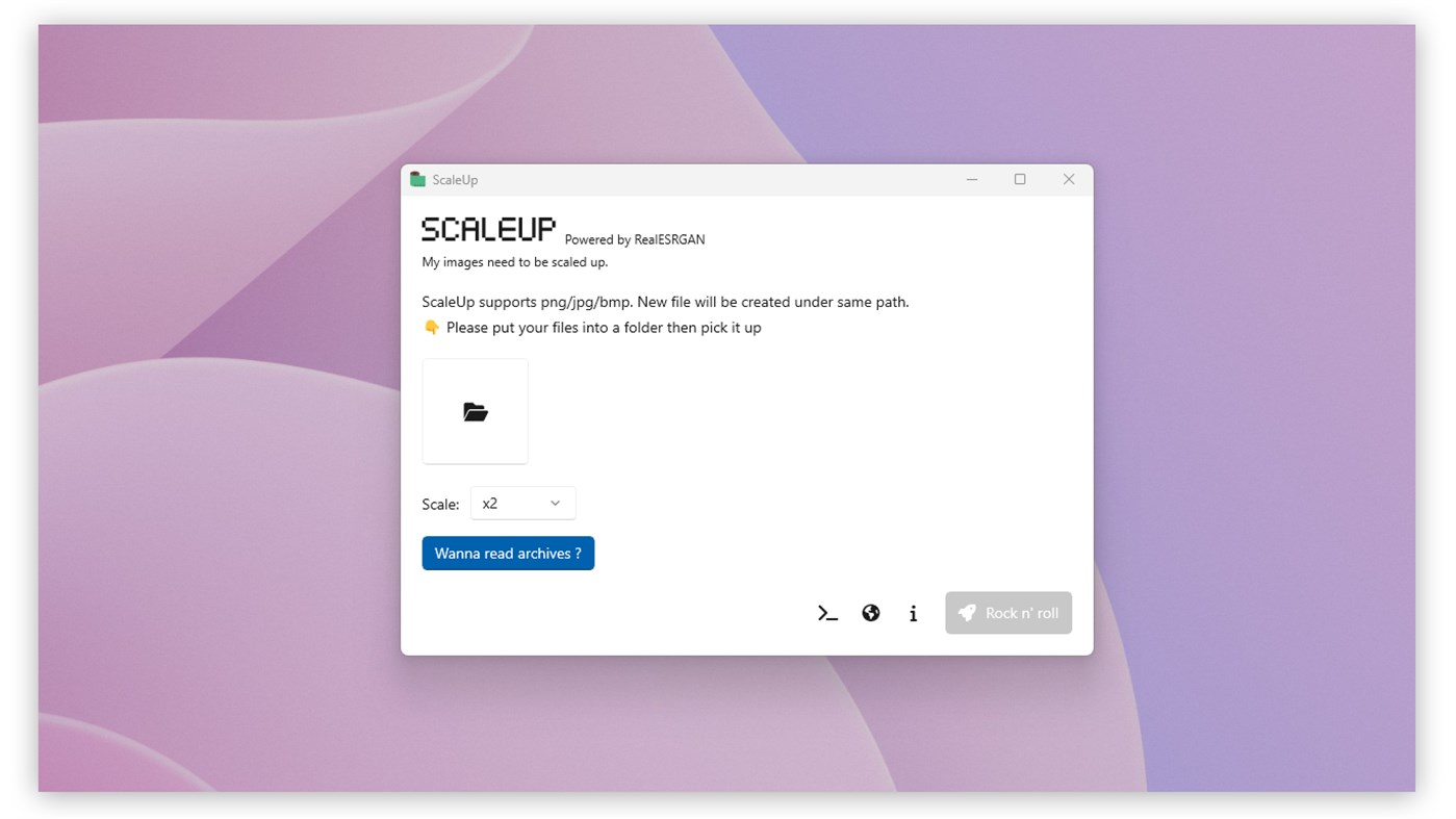 #1. ScaleUp - Image upscaler (Windows) Podle: LancerComet