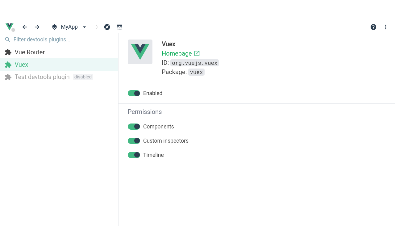 Vue devtools