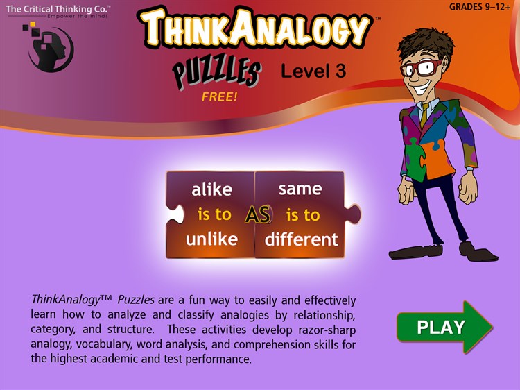 ThinkAnalogy™ Puzzles Level 3 (Free) - PC - (Windows)