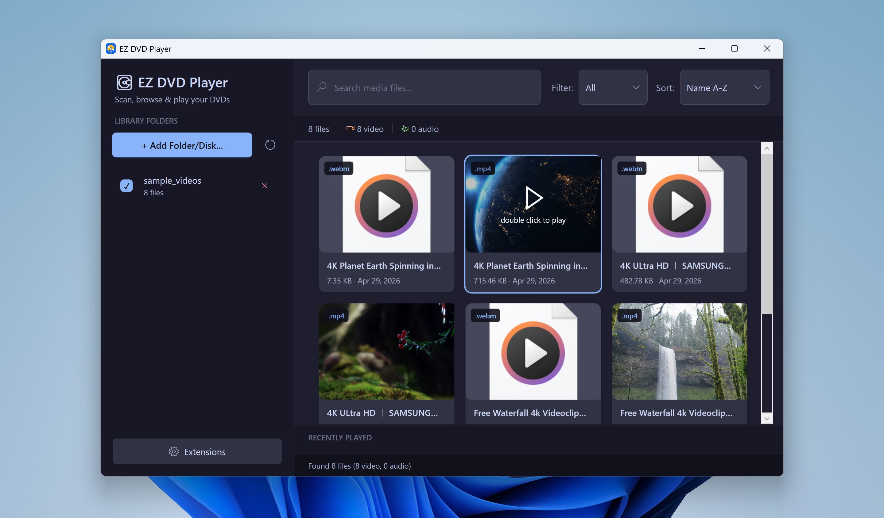 Ez Videos Player + DVD Support - Free download and install on